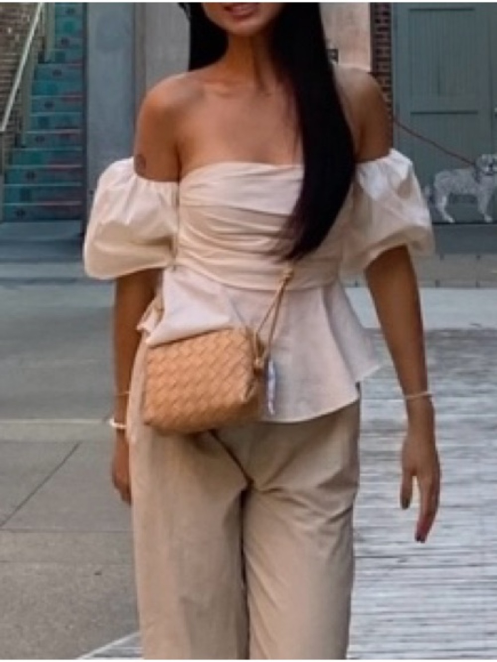 Cream Off Shoulder Blouse